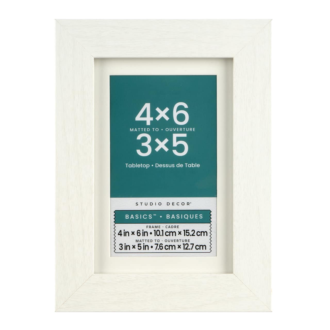 Basics™ White Tabletop Frame with Mat by Studio Décor®